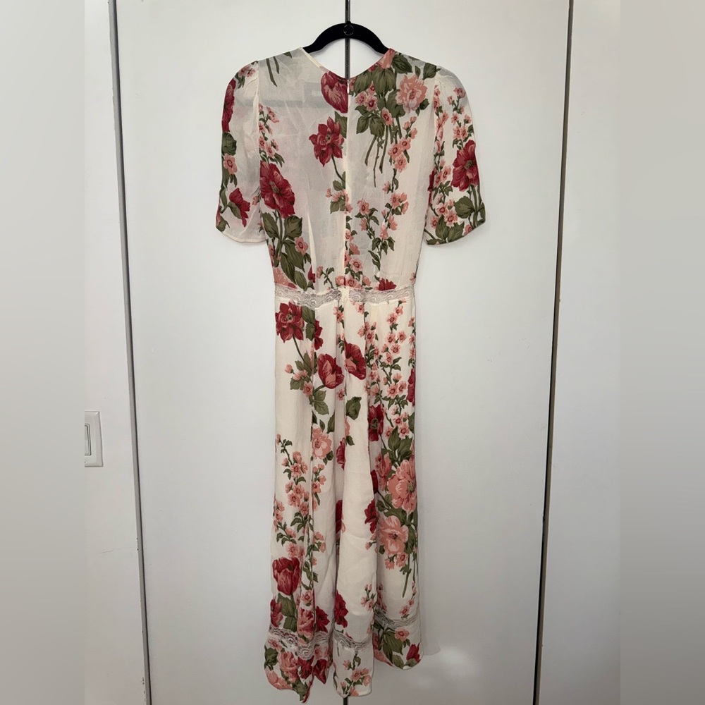 Reformation Pink Floral Midi Dress - Picture 5 of 10